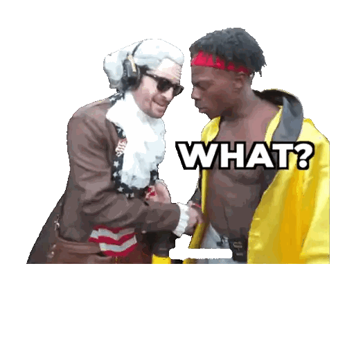 Man in Yellow Jacket Next to Man with 67