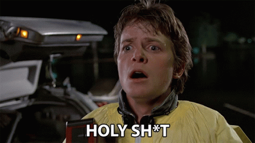 Man in Yellow Jacket Saying Holy Shit