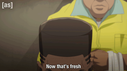 Man In Yellow Jacket Saying Now That's Fresh GIF