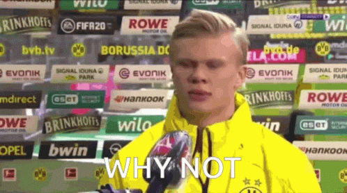 Man in Yellow Jacket Says Why Not