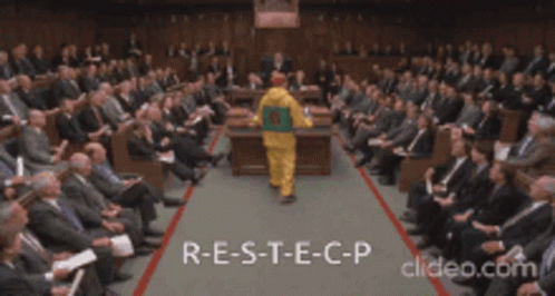 Man in Yellow Jacket Shaking Hands Saying Respect