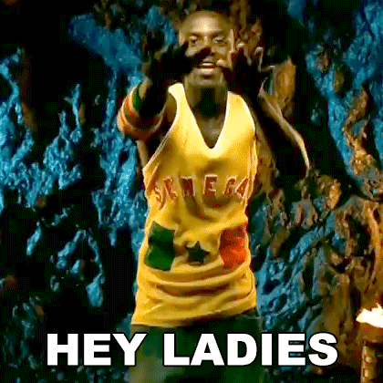 Man in Yellow Jersey Dancing Saying Hey Ladies