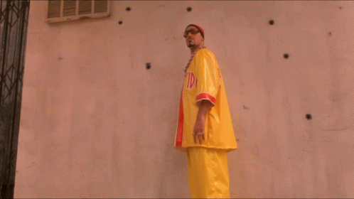 Man in Yellow Jersey Saying Wests