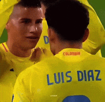 Man in Yellow Jersey With Luis Diaz Name