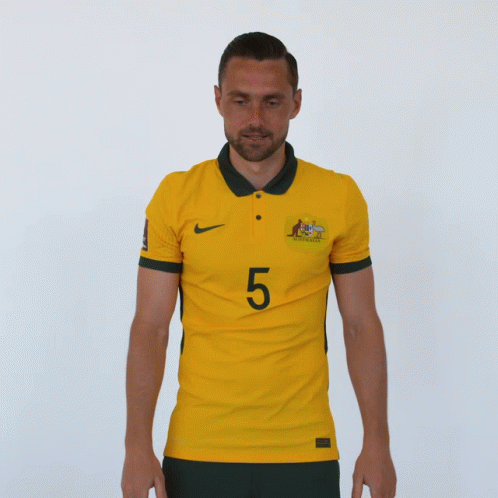 Man in Yellow Jersey with Number 5