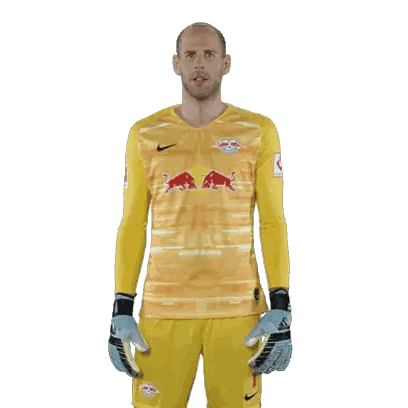 Man in Yellow Jersey with Red Bulls