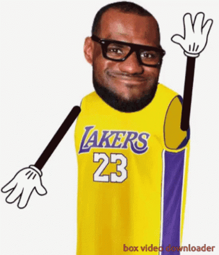 Man in Yellow Lakers Jersey
