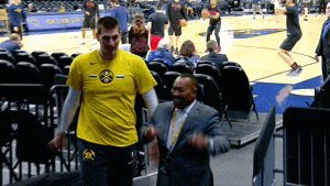 Man In Yellow Nuggets Shirt GIF