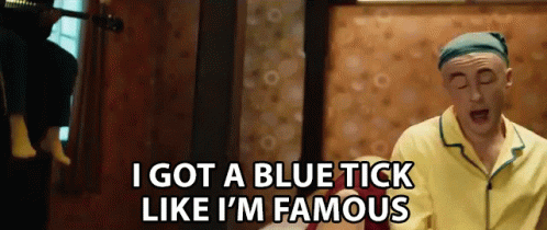Man in Yellow Pajamas Saying I Got a Blue Tick Like I'm Famous