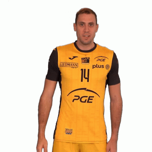 Man in Yellow PGE Jersey