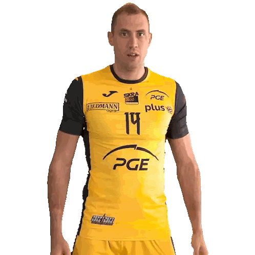 Man in Yellow PGE Shirt