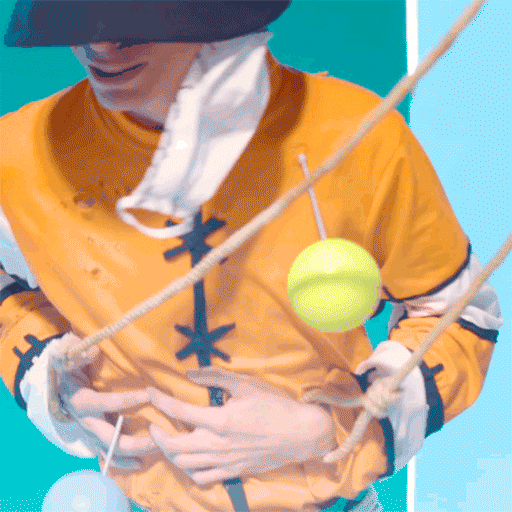 Man In Yellow Setting Up Trap GIF