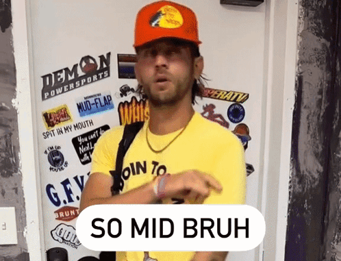 Man In Yellow Shirt And Orange Hat GIF
