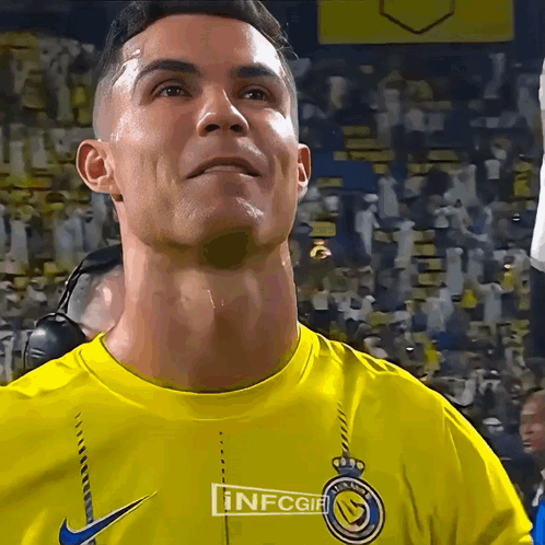 Man in Yellow Shirt Saying INFOGIF