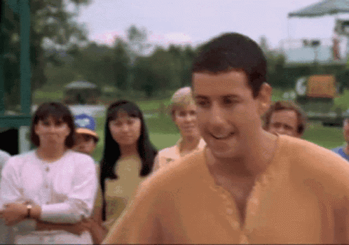 Man in Yellow Shirt Smiling