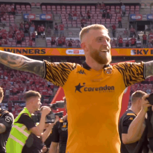 Man in Yellow Shirt with Corendon Electrics