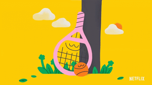 Man In Yellow Shirt With Kangaroo Looking Down GIF