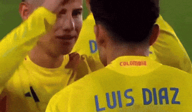 Man in Yellow Shirt With Luis Diaz Name