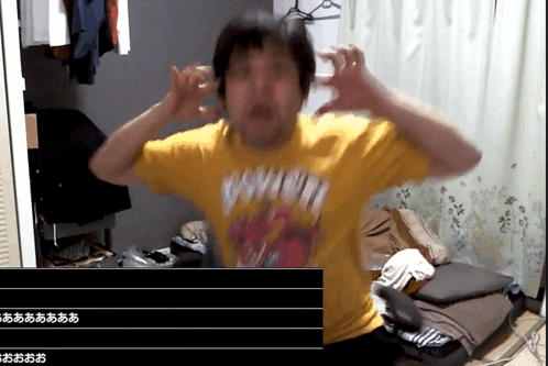 Man In Yellow Venom T-Shirt GIF