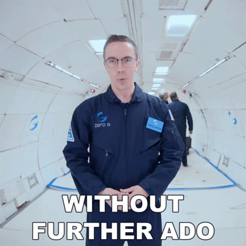 Man In Zero G Suit In Tunnel GIF