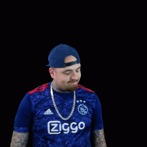 Man in Ziggo Shirt and Hat