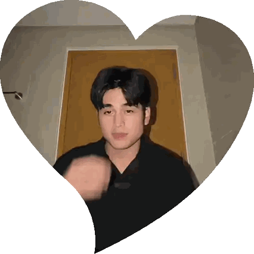Man Inside Heart Frame
