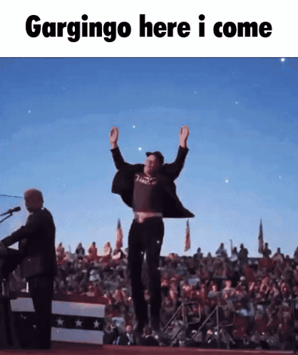 Man Jumping Gargingo Here I Come