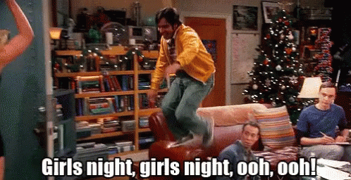 Man Jumping Girls Night Ooh Ooh