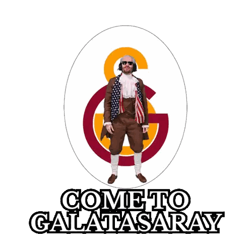 Man Jumping in Front of Galatasaray Logo