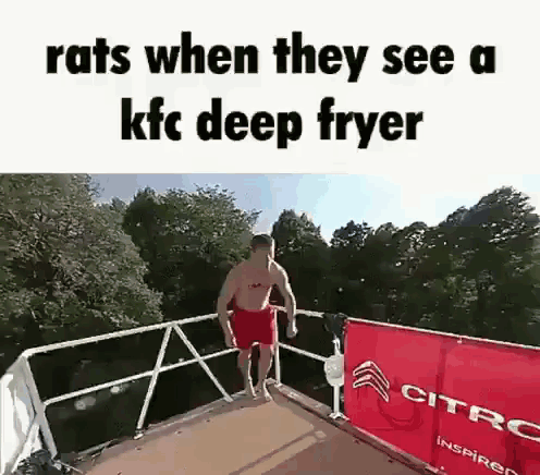 Man Jumping Into Pool GIF