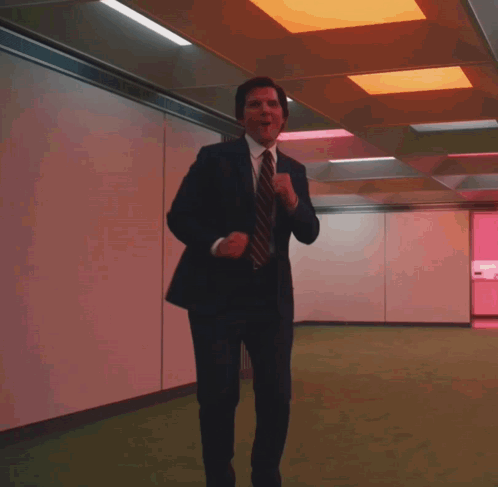 Man Jumping On Trampoline Saying Weeeee GIF