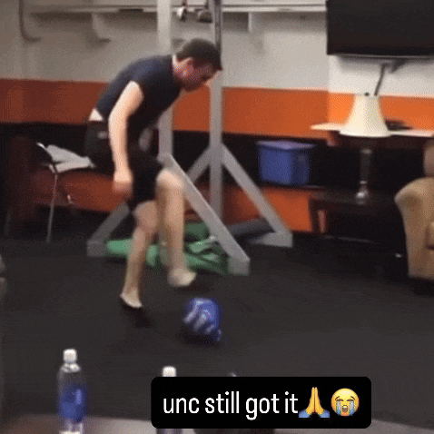 Man Jumping Saying UNC Still Got It
