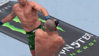 Man Kicking Man Near Monster Energy Can GIF
