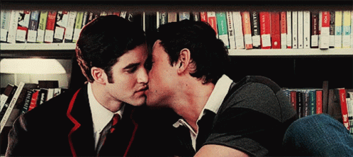 Man Kissing Man In Front Of Book I Am Not A Robot GIF