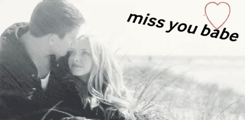 Man Kissing Woman Forehead Miss You Babe