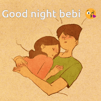 Man Kissing Woman Good Night Bebi GIF