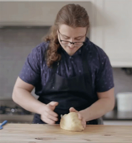 Man Knead Dough Circular GIF