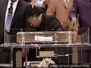 Man Kneeling at Podium Make Gifs At Gifsoup.com