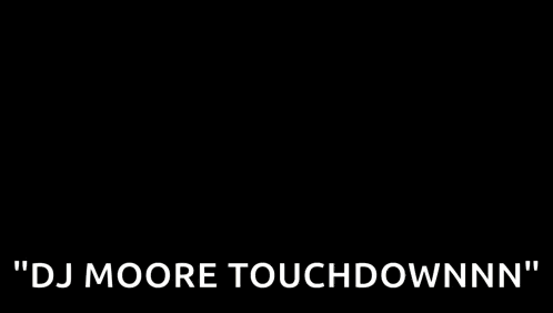 Man Kneeling in Dark Room DJ Moore Touchdown