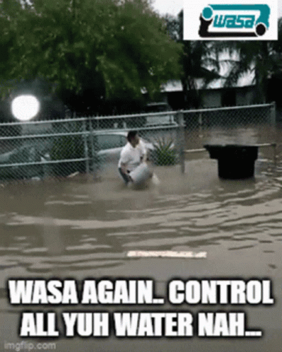 Man Kneeling In Floodwater Wasa Control GIF