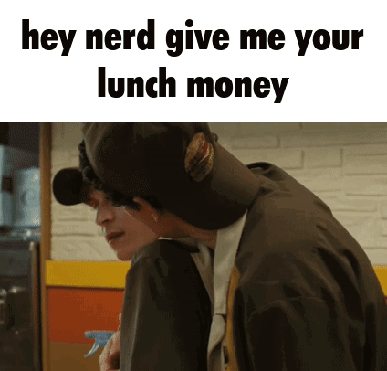 Man Kneeling With Spray Bottle Saying Give Me Lunch Money