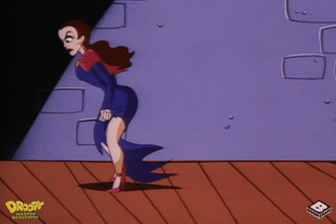 Man Kneeling Woman Swerve Walking GIF