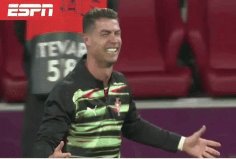 Man Laughing at ESPN Banner