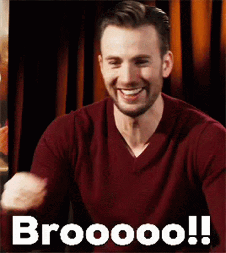 Man Laughing Chris Evans Wearing Maroon Shirt GIF