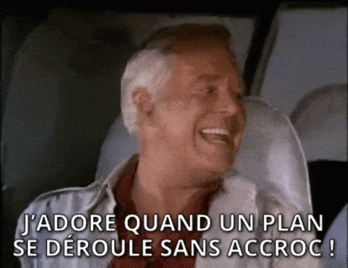 Man Laughing j 'adore quand un plan se deroule sans accroc !