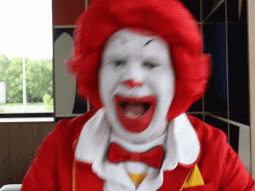 Man Laughing Ronald Mc Donald GIF