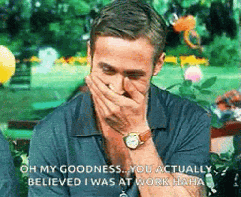 Man Laughing Ryan Gosling GIF