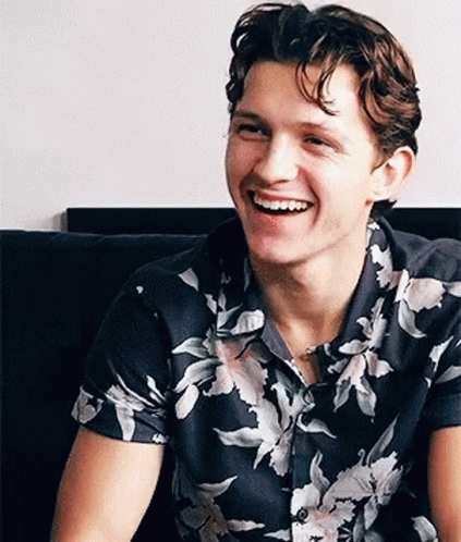 Man Laughing Tom Holland GIF