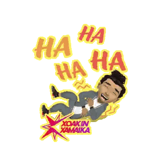 Man Laying Back Laughing Ha Ha Ha