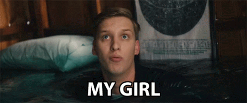 Man Laying in Bed Saying My Girl